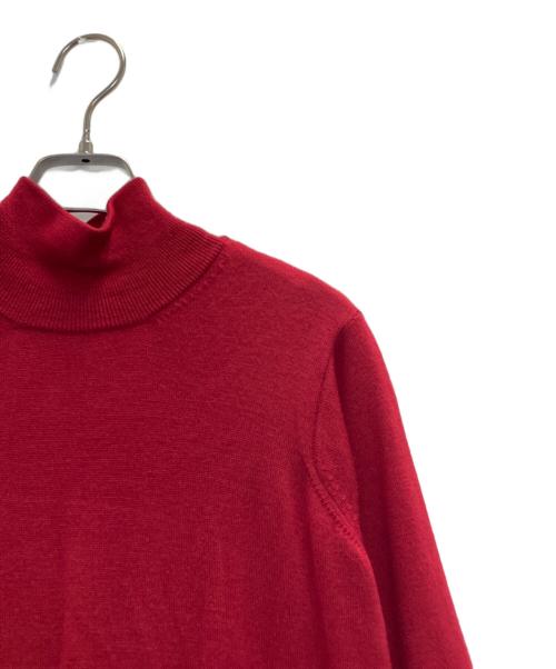 MM6 Maison Margiela（エムエムシックスメゾンマルジェラ）MM6 Maison Margiela (エムエムシックスメゾンマルジェラ) バックスリットニットワンピース レッド サイズ:Sの古着・服飾アイテム