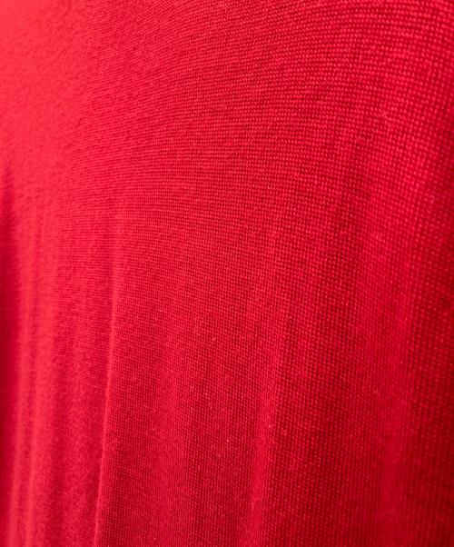 MM6 Maison Margiela（エムエムシックスメゾンマルジェラ）MM6 Maison Margiela (エムエムシックスメゾンマルジェラ) バックスリットニットワンピース レッド サイズ:Sの古着・服飾アイテム