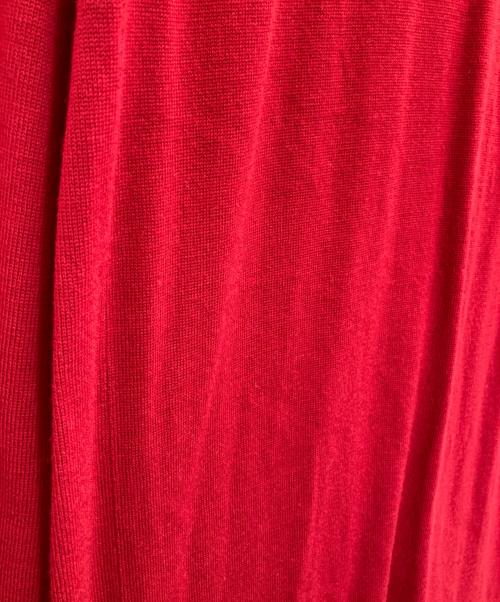 MM6 Maison Margiela（エムエムシックスメゾンマルジェラ）MM6 Maison Margiela (エムエムシックスメゾンマルジェラ) バックスリットニットワンピース レッド サイズ:Sの古着・服飾アイテム