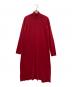 MM6 Maison Margiela（エムエムシックスメゾンマルジェラ）の古着「バックスリットニットワンピース」｜レッド