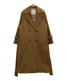 自由区（ジユウク）の古着「Super100sライトビーバーロング コート」｜ブラウン