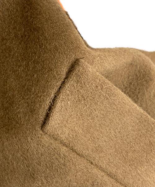 自由区（ジユウク）自由区 (ジユウク) Super100sライトビーバーロング コート ブラウン サイズ:32の古着・服飾アイテム