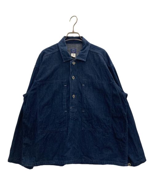 POST O'ALLS（ポストオーバーオールズ）POST O'ALLS (ポストオーバーオールズ) ARMY SHIRT インディゴ サイズ:Ⅿの古着・服飾アイテム