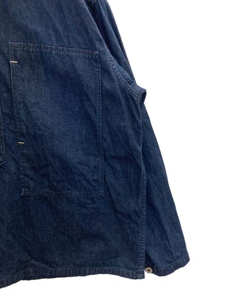 POST O'ALLS（ポストオーバーオールズ）POST O'ALLS (ポストオーバーオールズ) ARMY SHIRT インディゴ サイズ:Ⅿの古着・服飾アイテム