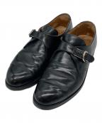 Aldenオールデン）の古着「モンクストラップシューズ」｜ブラック