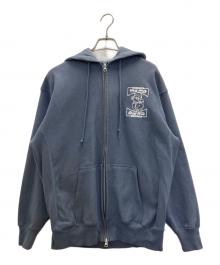 overprint（オーバープリント）の古着「ジップパーカー」｜グレー