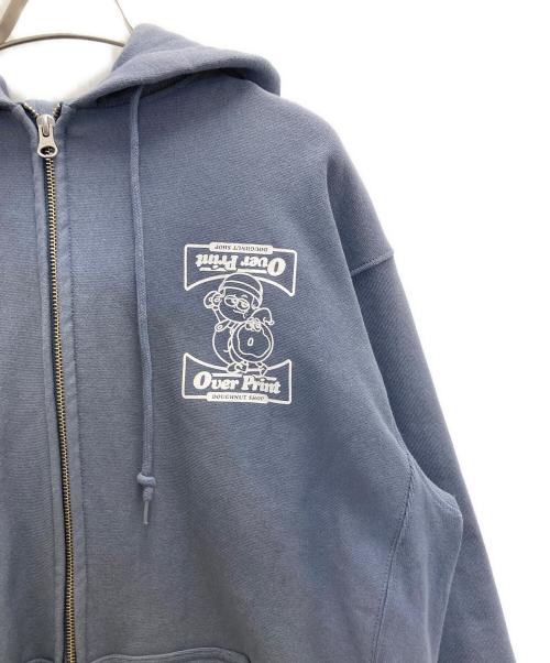 overprint（オーバープリント）overprint (オーバープリント) ジップパーカー グレー サイズ:Ⅼの古着・服飾アイテム