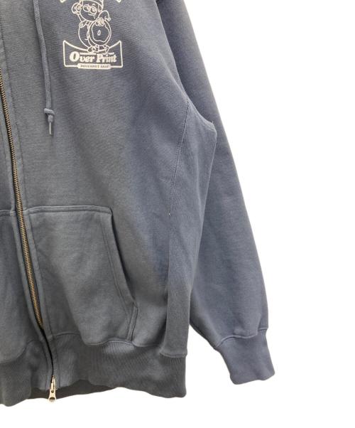 overprint（オーバープリント）overprint (オーバープリント) ジップパーカー グレー サイズ:Ⅼの古着・服飾アイテム