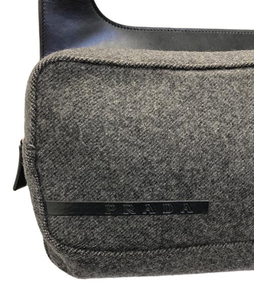 PRADA SPORTS（プラダスポーツ）PRADA SPORTS (プラダスポーツ) ウールショルダーバッグ グレーの古着・服飾アイテム