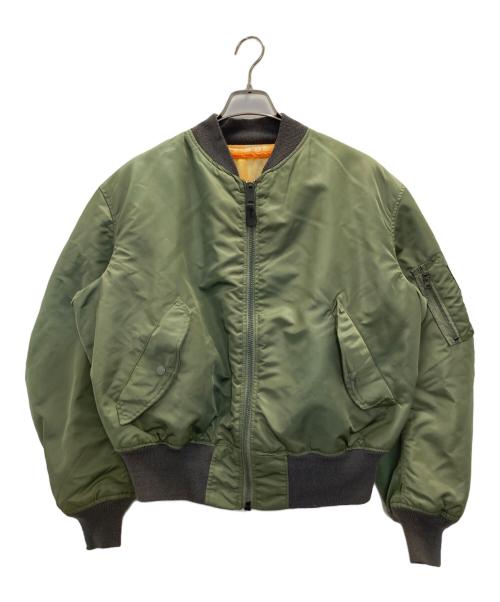 GREENBRIER（グリーンブライヤー）GREENBRIER (グリーンブライヤー) MA-1 フライトジャケット グリーン サイズ:Ⅼの古着・服飾アイテム