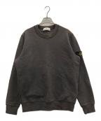 STONE ISLANDストーンアイランド）の古着「ワッペンパッチ スウェット Cotton Round Neck Long Sleeves」｜グレー