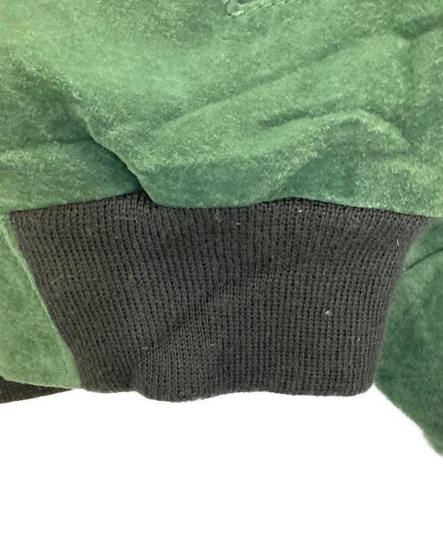 CRIPPLE CREEK（クリップルクリーク）CRIPPLE CREEK (クリップルクリーク) スエードブルゾン ブラウン×グリーン サイズ:表記無しの古着・服飾アイテム