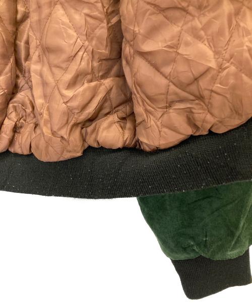 CRIPPLE CREEK（クリップルクリーク）CRIPPLE CREEK (クリップルクリーク) スエードブルゾン ブラウン×グリーン サイズ:表記無しの古着・服飾アイテム