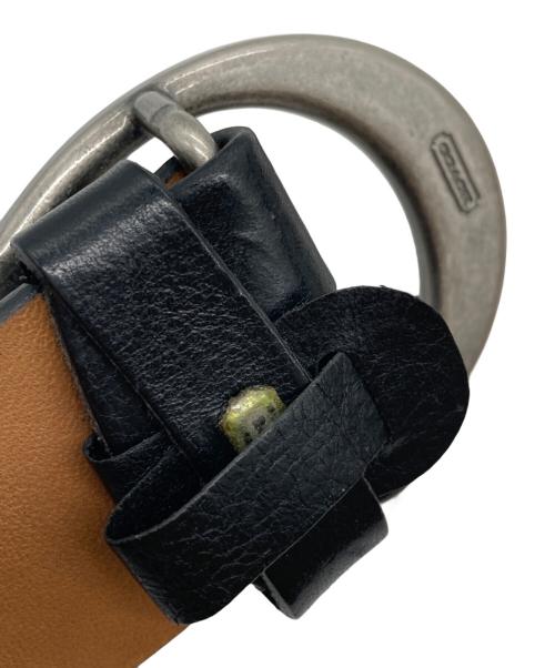 COACH（コーチ）COACH (コーチ) Cロゴバックルレザーベルト ブラック サイズ:80㎝の古着・服飾アイテム