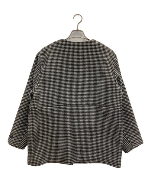 JOURNAL STANDARD relume（ジャーナルスタンダード レリューム）JOURNAL STANDARD relume (ジャーナルスタンダード レリューム) スーパーファインビーバークルーネックコート グレー サイズ:36の古着・服飾アイテム