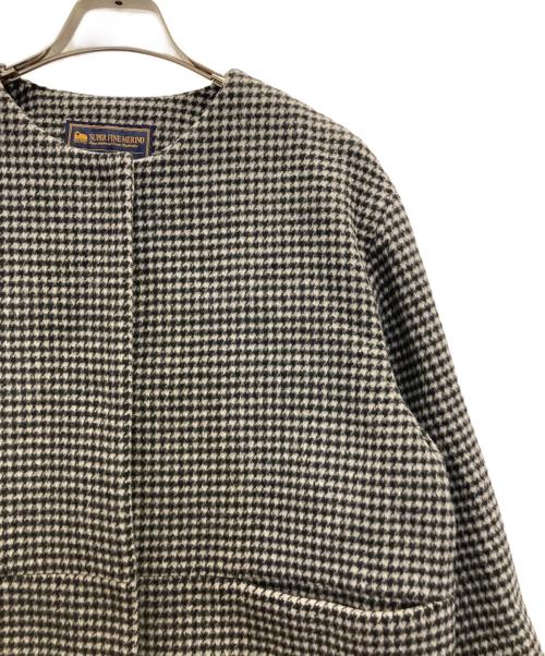 JOURNAL STANDARD relume（ジャーナルスタンダード レリューム）JOURNAL STANDARD relume (ジャーナルスタンダード レリューム) スーパーファインビーバークルーネックコート グレー サイズ:36の古着・服飾アイテム