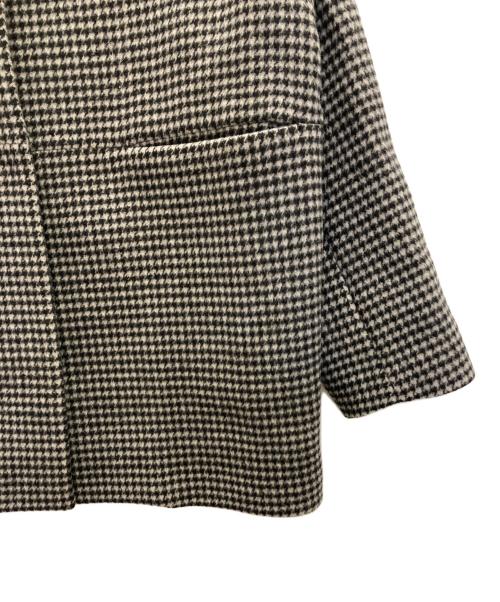 JOURNAL STANDARD relume（ジャーナルスタンダード レリューム）JOURNAL STANDARD relume (ジャーナルスタンダード レリューム) スーパーファインビーバークルーネックコート グレー サイズ:36の古着・服飾アイテム