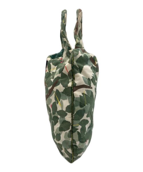 mina perhonen（ミナ ペルホネン）mina perhonen (ミナ ペルホネン) エッグバッグ グリーンの古着・服飾アイテム