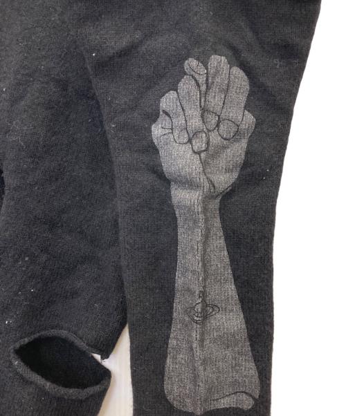 Vivienne Westwood RED LABEL（ヴィヴィアンウエストウッドレッドレーベル）Vivienne Westwood RED LABEL (ヴィヴィアンウエストウッドレッドレーベル) ダメージ加工カーディガン ブラック サイズ:Ⅿの古着・服飾アイテム