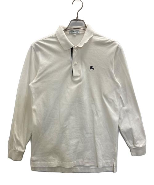 Burberry's（バーバリー）Burberry's (バーバリー) 長袖ポロシャツ ホワイト サイズ:SIZE Lの古着・服飾アイテム