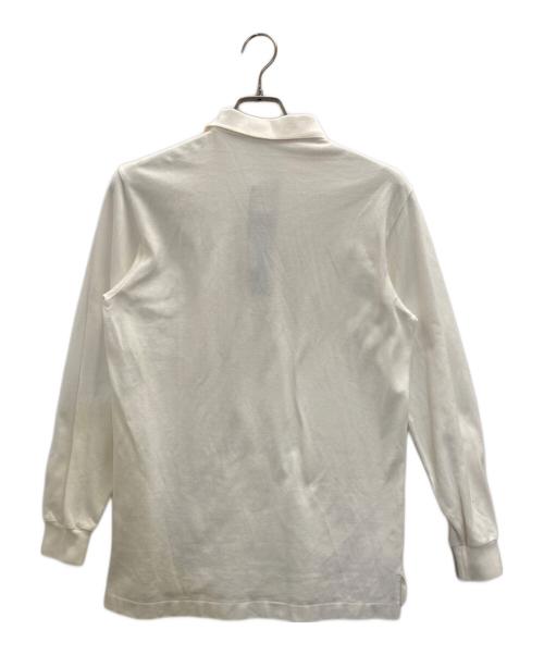 Burberry's（バーバリー）Burberry's (バーバリー) 長袖ポロシャツ ホワイト サイズ:SIZE Lの古着・服飾アイテム