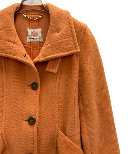 OLD ENGLAND（オールドイングランド）OLD ENGLAND (オールドイングランド) ウールコート オレンジ サイズ:8の古着・服飾アイテム