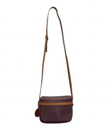 ATELIER Jack Gomme（ジャックゴム）の古着「レザーショルダーバッグ」｜ピンク