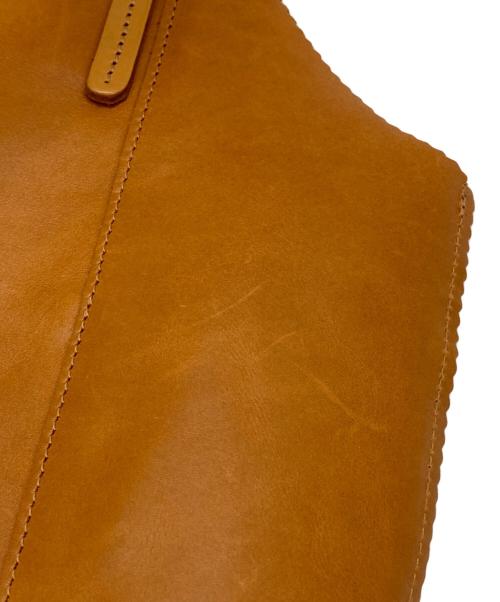 ATELIER Jack Gomme（ジャックゴム）ATELIER JACK GOMME (ジャックゴム) レザートートバッグ ブラウンの古着・服飾アイテム