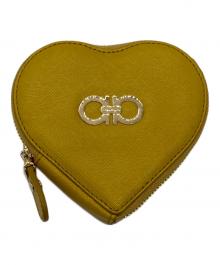 Salvatore Ferragamo（サルヴァトーレ フェラガモ）の古着「ガンチーニハートコインケース」｜イエロー