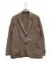 LARDINI（ラルディーニ）の古着「シルク混 ベージュ チェック テーラードジャケット」｜ベージュ