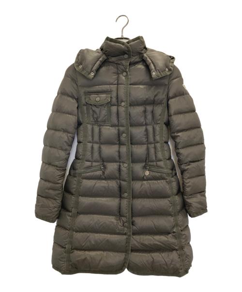 MONCLER（モンクレール）MONCLER (モンクレール) エルミンヌダウンコート オリーブの古着・服飾アイテム