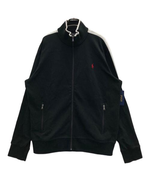 POLO RALPH LAUREN（ポロ・ラルフローレン）POLO RALPH LAUREN (ポロ・ラルフローレン) INTERLOCK TRACK JACKET ブラック サイズ:Ⅼの古着・服飾アイテム