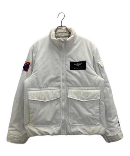 AVIREX（アヴィレックス）AVIREX (アヴィレックス) USMC UTILITY PADDING JACKET ホワイト サイズ:Ⅿの古着・服飾アイテム