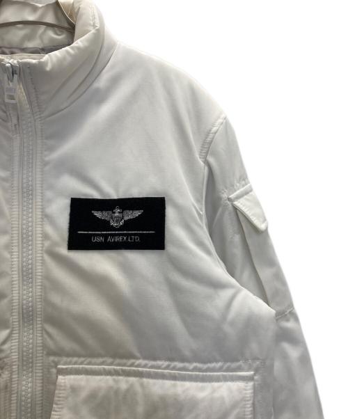 AVIREX（アヴィレックス）AVIREX (アヴィレックス) USMC UTILITY PADDING JACKET ホワイト サイズ:Ⅿの古着・服飾アイテム