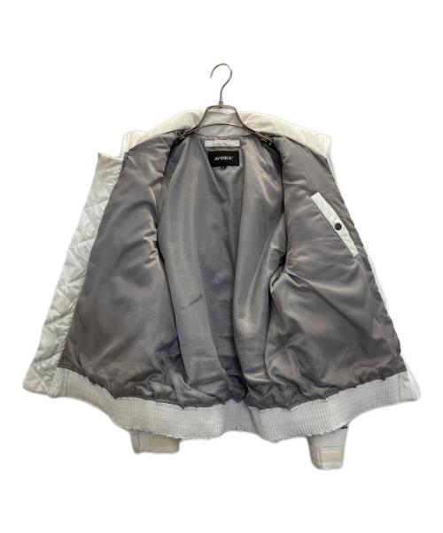 AVIREX（アヴィレックス）AVIREX (アヴィレックス) USMC UTILITY PADDING JACKET ホワイト サイズ:Ⅿの古着・服飾アイテム