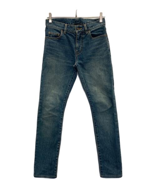 Saint Laurent Paris（サンローランパリ）Saint Laurent Paris (サンローランパリ) スキニーデニムパンツ ブルー サイズ:66cm (W26)の古着・服飾アイテム