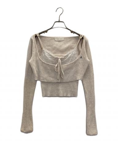 中古・古着通販】andmary (アンドマリー) Brenda lace knit set