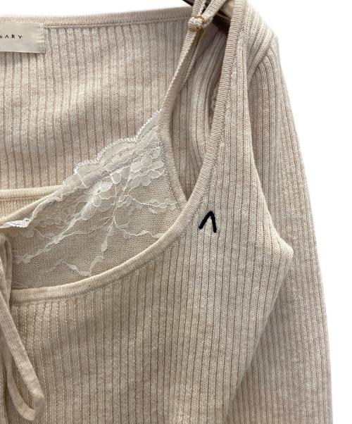 ANDMARY（アンドマリー）andmary (アンドマリー) Brenda lace knit set ベージュ サイズ:FREEの古着・服飾アイテム