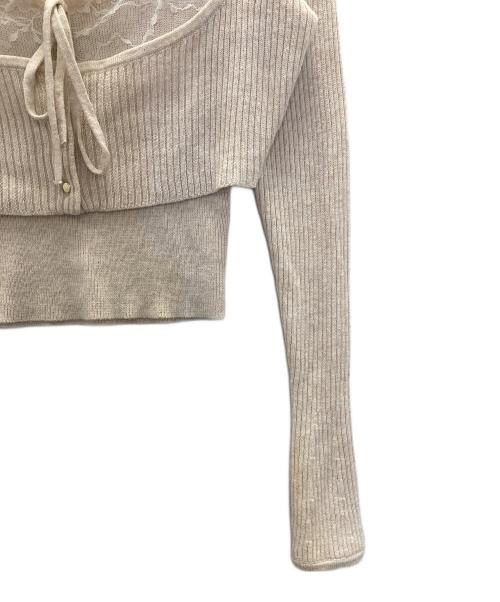 ANDMARY（アンドマリー）andmary (アンドマリー) Brenda lace knit set ベージュ サイズ:FREEの古着・服飾アイテム