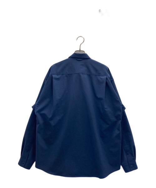 RIDGE MOUNTAIN GEAR（リッジマウンテン ギア）RIDGE MOUNTAIN GEAR (リッジマウンテン ギア) ベーシックロングスリーブシャツ ネイビー サイズ:Ⅼの古着・服飾アイテム