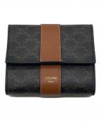 CELINEセリーヌ）の古着「トリオンフ スモールトリフォールドウォレット」