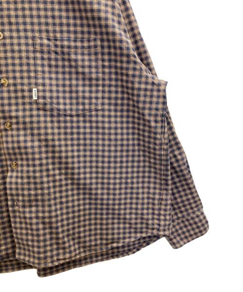 KEBOZ（ケボズ）KEBOZ (ケボズ) チェックシャツ ブラウン サイズ:Sの古着・服飾アイテム