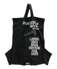 NIKE×BLACK COMME des GARCONS（ナイキ×ブラックコムデギャルソン）の古着「綿天竺NIKE プリントBAG」｜ブラック