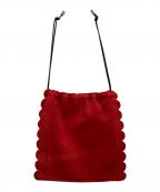 LUDLOWラドロー）の古着「スカラップ巾着バッグ」｜レッド