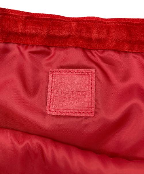 LUDLOW（ラドロー）LUDLOW (ラドロー) スカラップ巾着バッグ レッドの古着・服飾アイテム