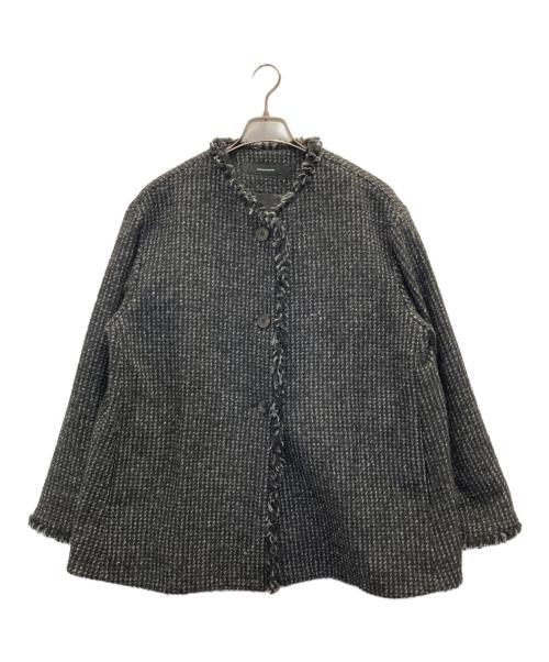 JOURNAL STANDARD（ジャーナルスタンダード）JOURNAL STANDARD (ジャーナルスタンダード) AWツイードフリンジコート グレー サイズ:FREEの古着・服飾アイテム