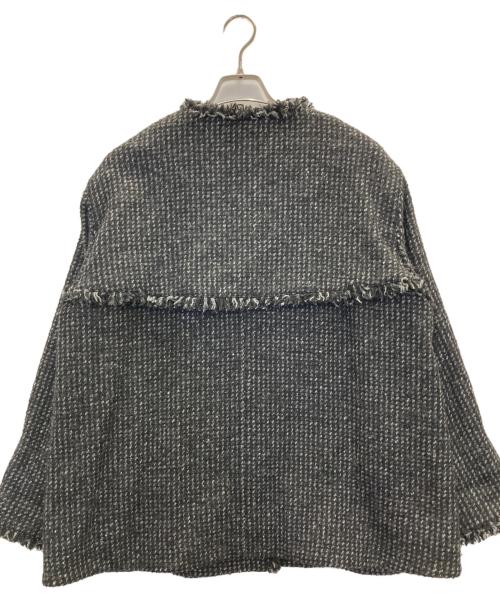 JOURNAL STANDARD（ジャーナルスタンダード）JOURNAL STANDARD (ジャーナルスタンダード) AWツイードフリンジコート グレー サイズ:FREEの古着・服飾アイテム