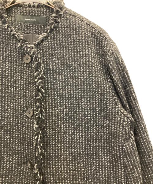 JOURNAL STANDARD（ジャーナルスタンダード）JOURNAL STANDARD (ジャーナルスタンダード) AWツイードフリンジコート グレー サイズ:FREEの古着・服飾アイテム