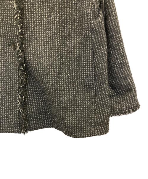 JOURNAL STANDARD（ジャーナルスタンダード）JOURNAL STANDARD (ジャーナルスタンダード) AWツイードフリンジコート グレー サイズ:FREEの古着・服飾アイテム