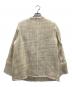 CLANE (クラネ) NO COLOR TWEED JACKET/ノーカラーツイードジャケット アイボリー サイズ:1：11000円